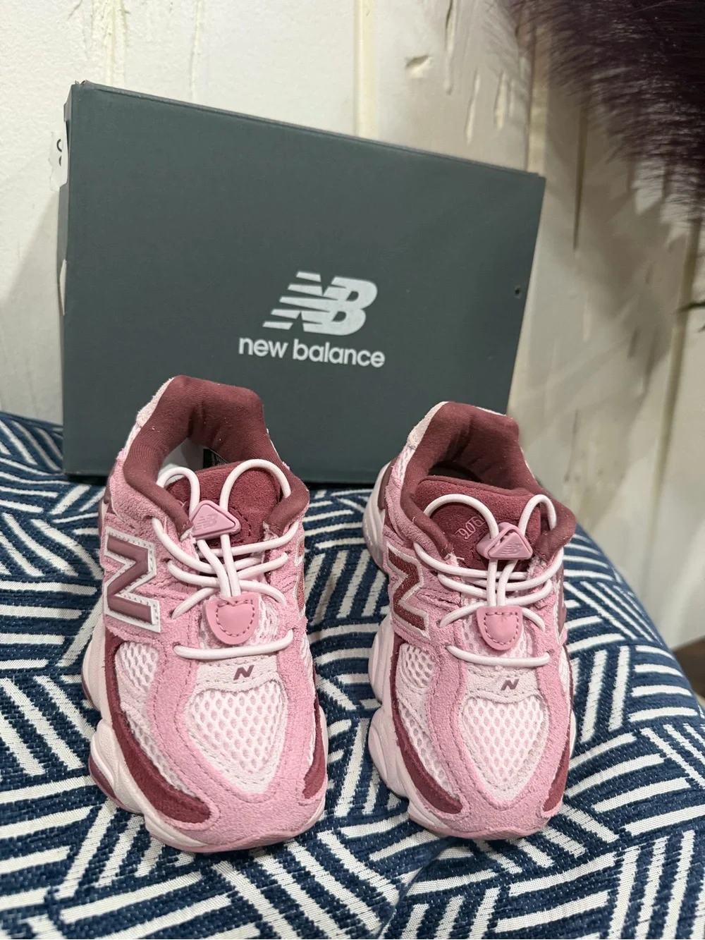 New Balance Kids Pink Rose Athletic Sneakers